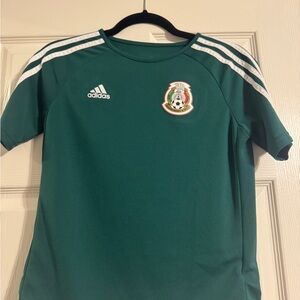 Adidas Kids Emerald Green Soccer Jersey